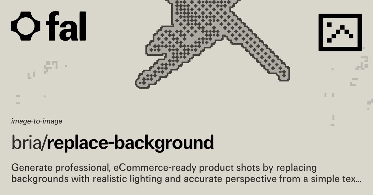Replace Background (Image to Image) API on fal