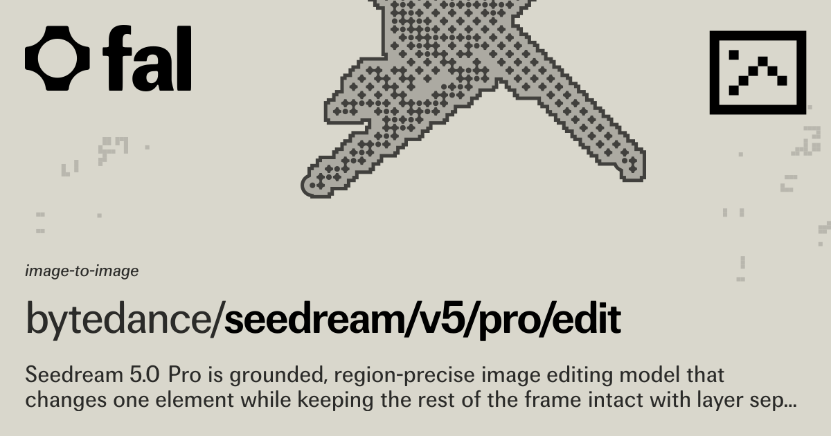 Seedream 5.0 Pro Image Editing (Image to Image) API on fal