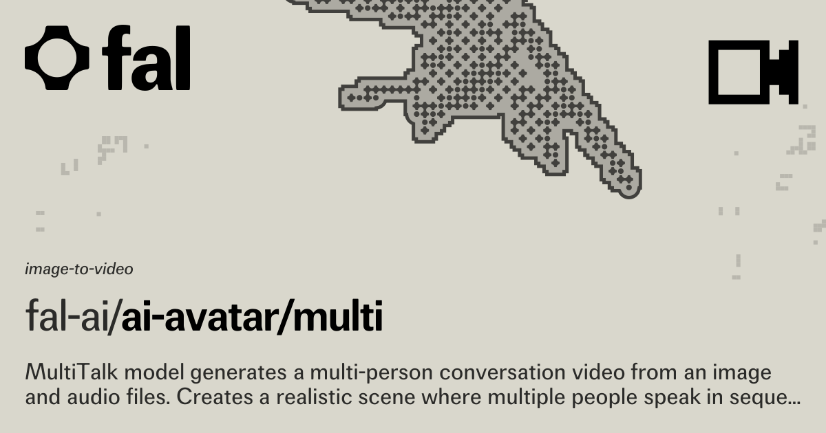 AI Avatar Multi (Image to Video) API on fal