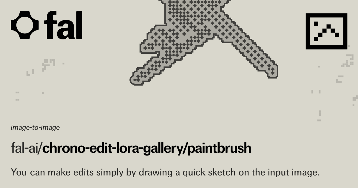 Chrono Edit: AI Paintbrush Image Editor | fal