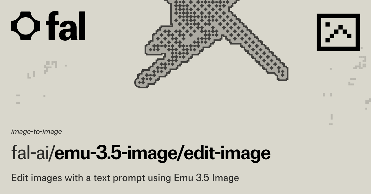 Emu 3.5 Image (Image to Image) API on fal