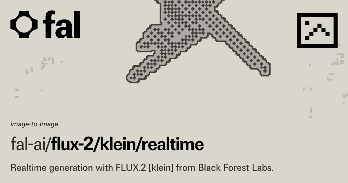 Flux 2 [klein] Realtime (Image to Image) API on fal