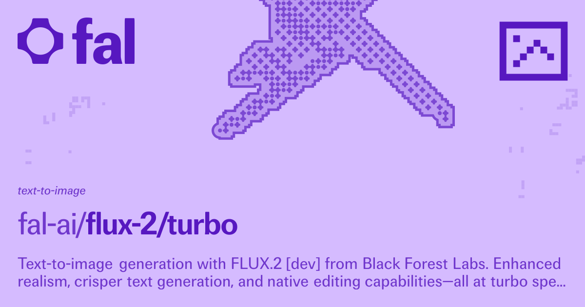 FLUX 2 Turbo (Text to Image) API on fal