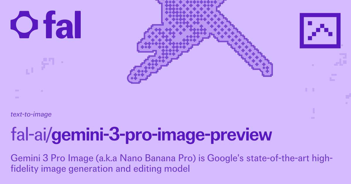 Google Nano Banana Pro (Preview): AI Image Generator | fal