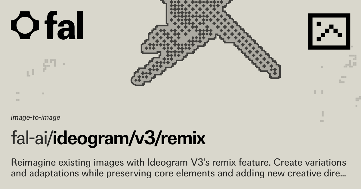 Ideogram (Image to Image) API on fal