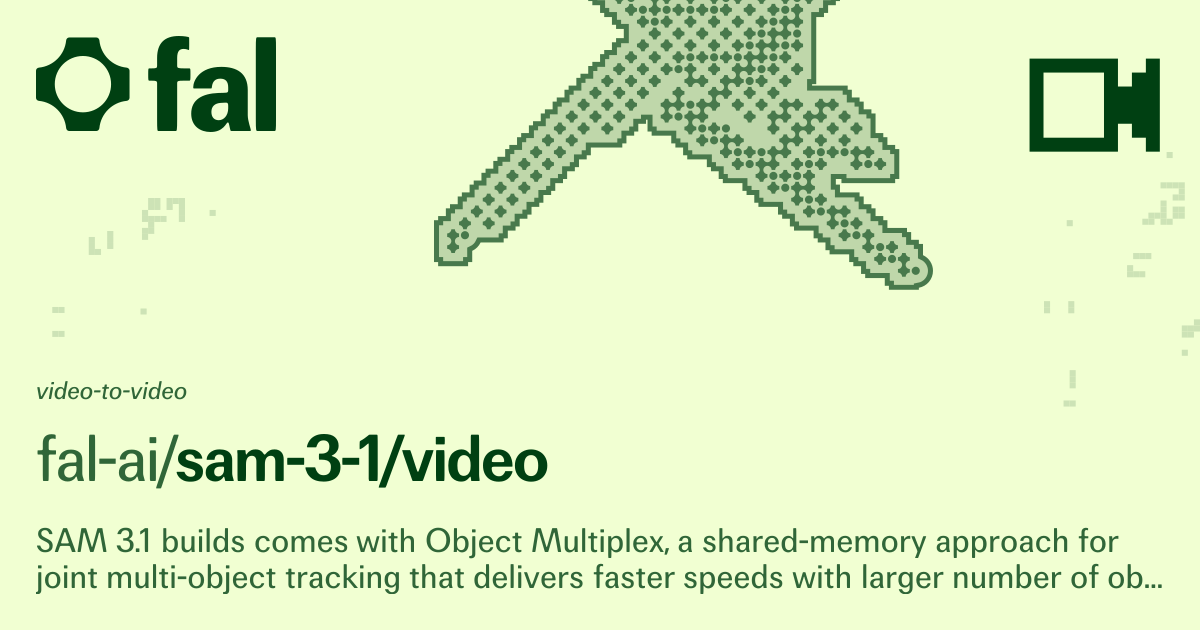 Sam 3 1 (Video to Video) API on fal