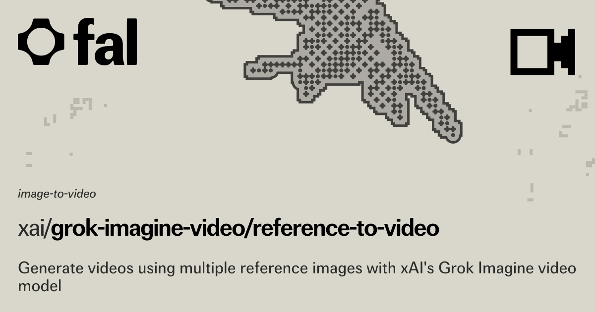 Grok Imagine Reference to Video (Image to Video) API on fal